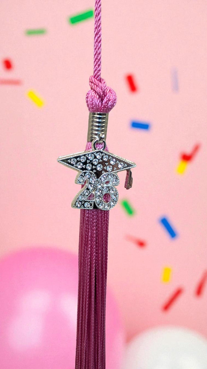 2026 HOT PINK Bling Tassel (Grad Cap Bling)