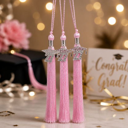 2027 PINK Bling Tassel (Grad Cap Bling)