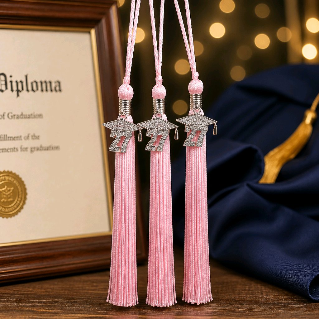 2027 PINK Bling Tassel (Grad Cap Bling)