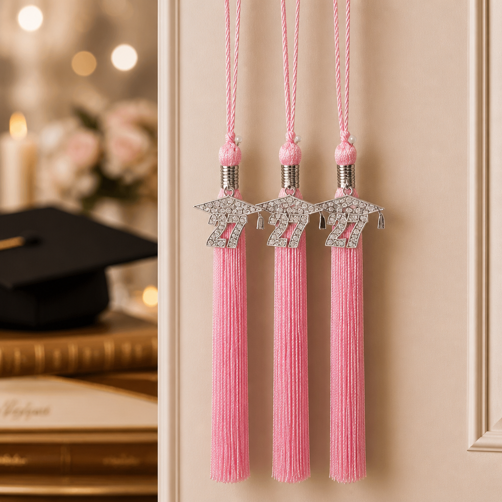 2027 PINK Bling Tassel (Grad Cap Bling)