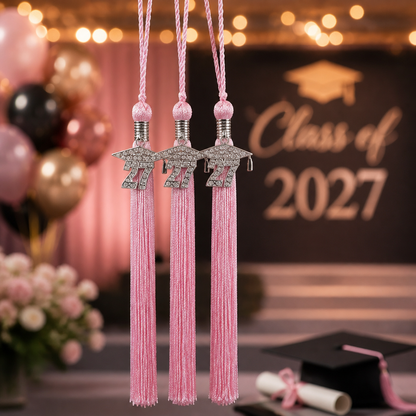 2027 PINK Bling Tassel (Grad Cap Bling)