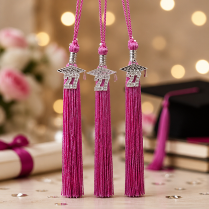 2027 HOT PINK Bling Tassel (Grad Cap Bling) 2027