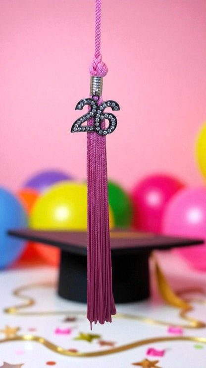2026 HOT PINK MIDNIGHT Black Bling Tassel
