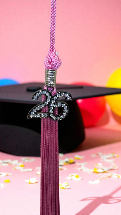 2026 HOT PINK MIDNIGHT Black Bling Tassel