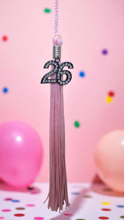 2026 PINK MIDNIGHT Black Bling Tassel
