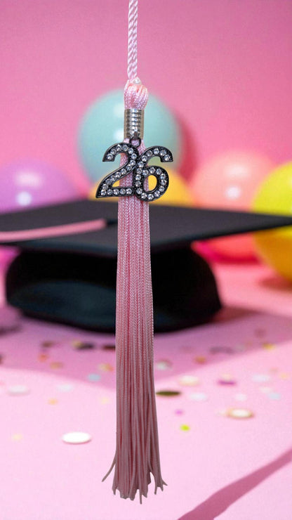 2026 PINK MIDNIGHT Black Bling Tassel