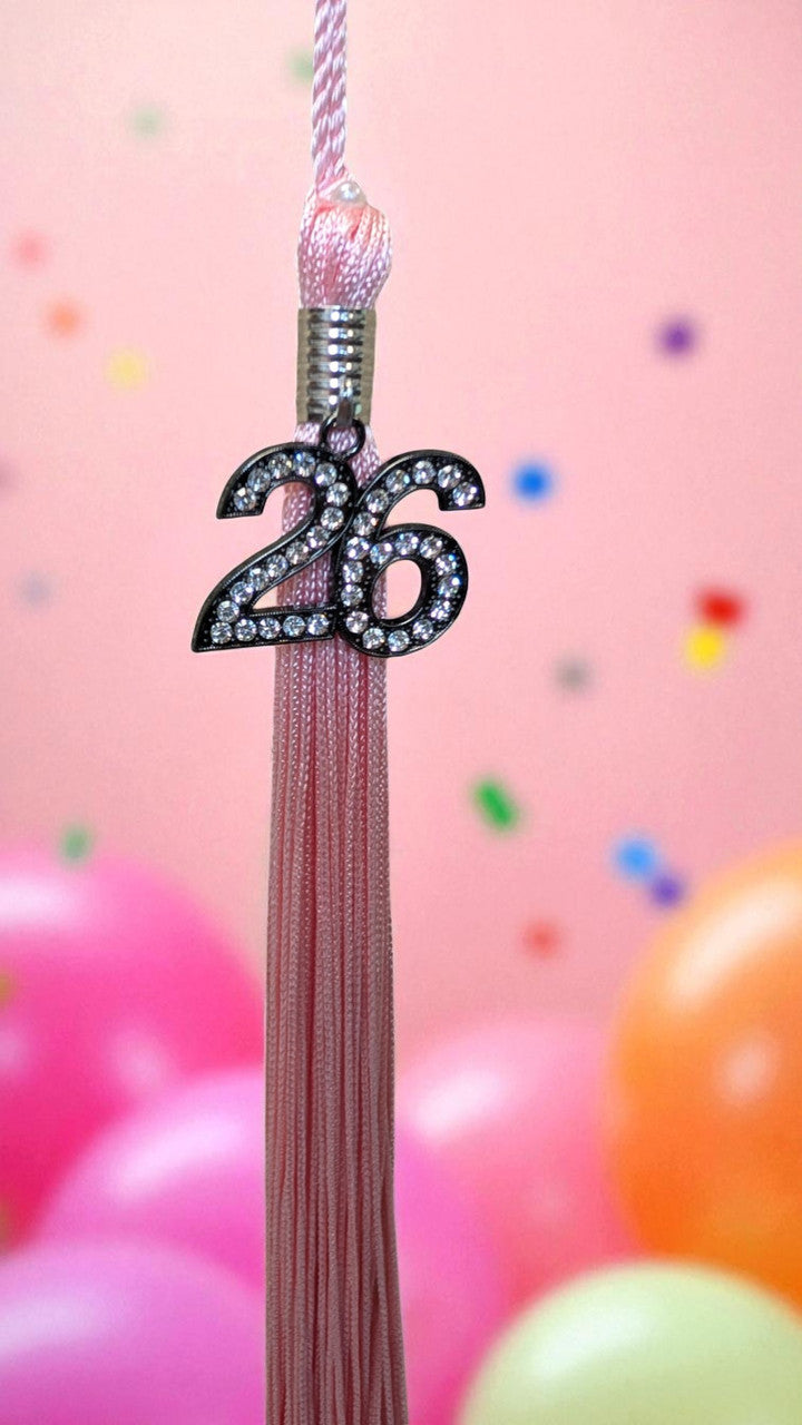 2026 PINK MIDNIGHT Black Bling Tassel