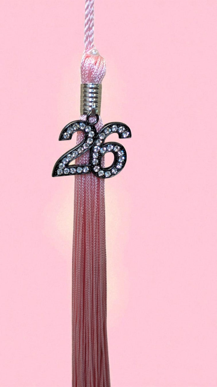 2026 PINK MIDNIGHT Black Bling Tassel