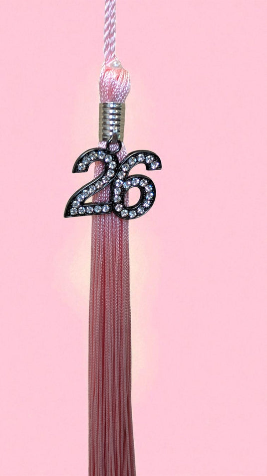2026 PINK MIDNIGHT Black Bling Tassel
