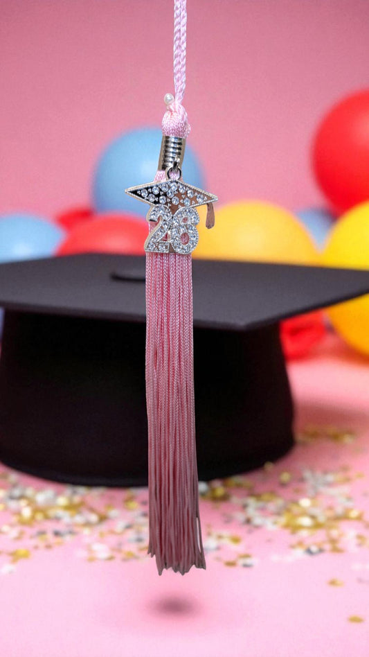 2026 PINK Bling Tassel (Grad Cap Bling)
