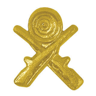 Crossed Rifles Chenille Letter pin